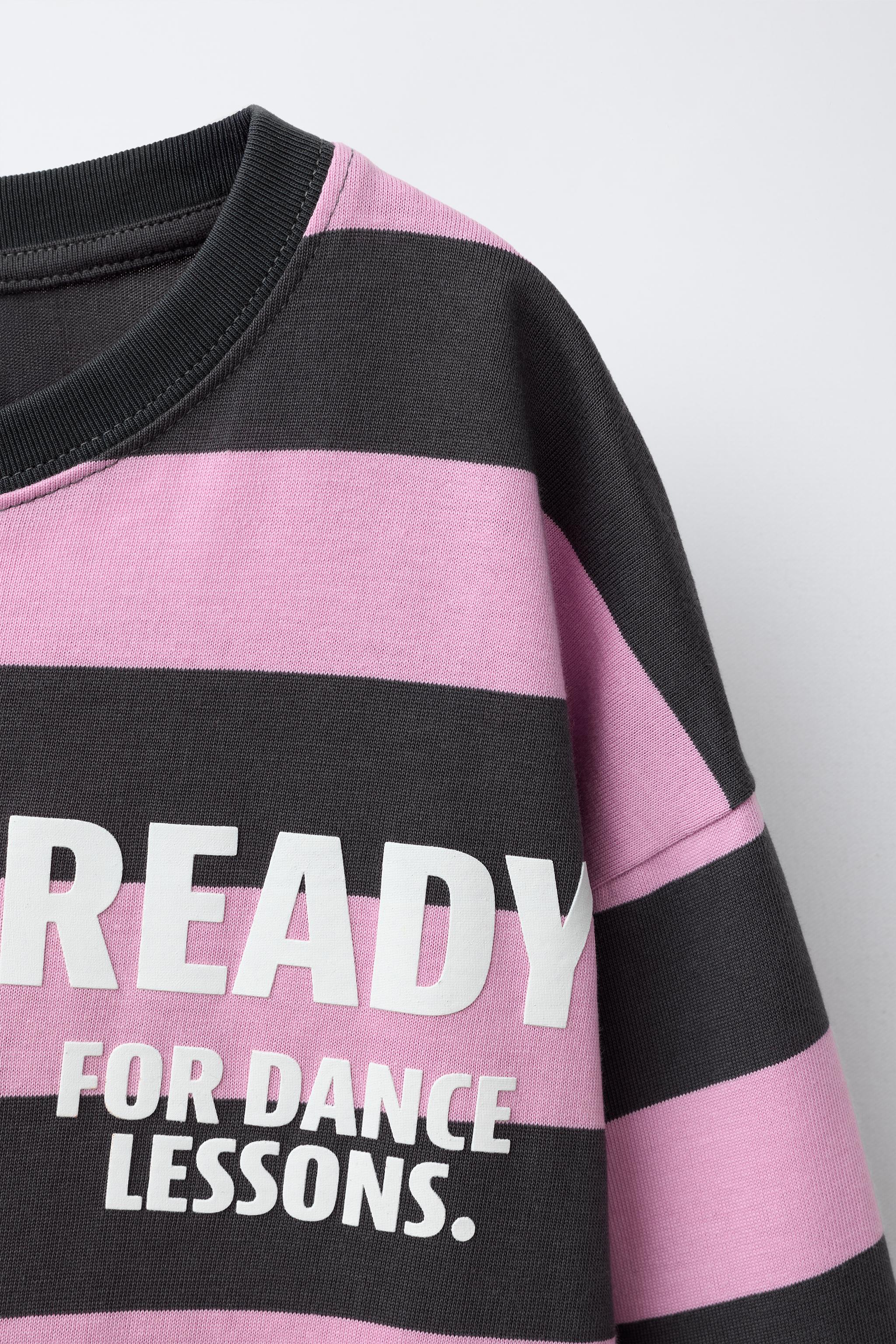 T-SHIRT À RAYURES HEAVY WEIGHT AVEC INSCRIPTION